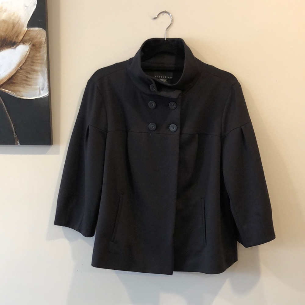 3/4 sleeve black Bolero style jacket